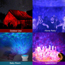 Carica l'immagine nel visualizzatore di Gallery, Lampada Proiettore Oceano Luce Notturna+Controllo Remoto+Timer, da White