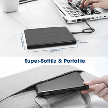 Carica l'immagine nel visualizzatore di Gallery, VicTsing Masterizzatore Dvd CD Esterno, unità Esterna USB 3.0 con Nero - Ilgrandebazar