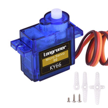 Carica l'immagine nel visualizzatore di Gallery, Longruner SG90 servo micro servomotore 9G RC per comandi di LKY66-5, LKY66-5 - Ilgrandebazar