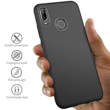 Carica l'immagine nel visualizzatore di Gallery, iBetter per Huawei P Smart 2019 Cover, P 2019 Soft Rubber Nero - Ilgrandebazar