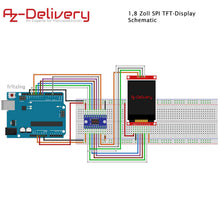 Carica l'immagine nel visualizzatore di Gallery, AZDelivery Display SPI TFT 128 x 160 Pixel da 1,8 Display, rot - Ilgrandebazar