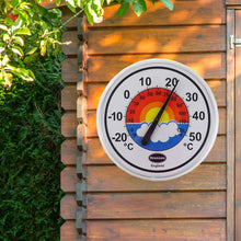 Carica l'immagine nel visualizzatore di Gallery, Termometro da parete grande, 300 mm - per patio e giardino, esterni o... - Ilgrandebazar
