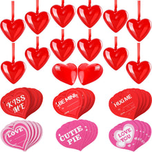 Carica l'immagine nel visualizzatore di Gallery, 24 Pezzi Ornamenti per Cuori in Plastica Traslucida di San Valentino... - Ilgrandebazar