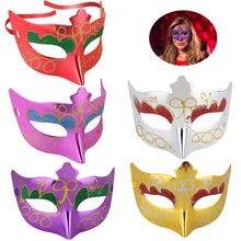 Carica l'immagine nel visualizzatore di Gallery, HICOO Maschera Mascherata Unisex Oro Splendente Mezza per... - Ilgrandebazar