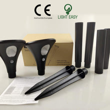 Carica l'immagine nel visualizzatore di Gallery, Lampada Solare Light Easy, 2 Luci Solari Esterno Lampade a LED, Nero