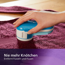 Carica l'immagine nel visualizzatore di Gallery, Philips Levapelucchi Elettrico - Leva Pallini per Vestiti, Blu (GC026/00)