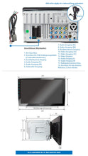 Carica l'immagine nel visualizzatore di Gallery, XOMAX XM-2V1004 Autoradio con Schermo Touch Screen XXL regolabile Multicolore