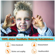 Carica l'immagine nel visualizzatore di Gallery, Set trucco per Halloween, crema horror make up, 6 colori di limoni di... - Ilgrandebazar