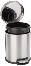 Carica l'immagine nel visualizzatore di Gallery, AmazonBasics - Pattumiera rotonda con chiusura silenziosa, 5 l 5 l, Satin - Ilgrandebazar