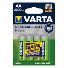 Carica l'immagine nel visualizzatore di Gallery, Varta Batteria Ricaricabile AA Stilo, 2600 mAh, 2600 Verde/Argento - Ilgrandebazar