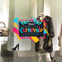 Carica l'immagine nel visualizzatore di Gallery, kina CRC0004 Vetrofania Carnevale 100% Riutilizzabile Decorazioni per... - Ilgrandebazar