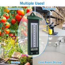 Carica l'immagine nel visualizzatore di Gallery, Termometro con indicazione massimo e minimo da -40 a + 50 °C, design Green - Ilgrandebazar