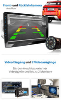 Carica l'immagine nel visualizzatore di Gallery, XOMAX XM-2V1004 Autoradio con Schermo Touch Screen XXL regolabile Multicolore