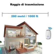 Carica l'immagine nel visualizzatore di Gallery, YYQ Campanello Senza Fili da Esterno Impermeabile IP44, Wireless Bianco - Ilgrandebazar