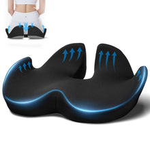 Carica l'immagine nel visualizzatore di Gallery, Ajiteogy Cuscino del Sedile,Cuscino Coccige,Cuscino Memory Foam Sedia Sollievo dalla Pressione per Anca, Coccige, Sciatica
