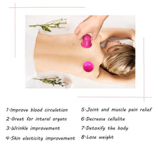 Carica l'immagine nel visualizzatore di Gallery, yokamira 2 Pcs Coppetta Anticellulite in Silicone, Cupping Anti Rosa - Ilgrandebazar
