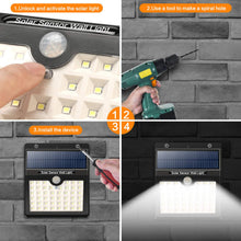 Carica l'immagine nel visualizzatore di Gallery, iPosible Luce Solare LED Esterno,【180° Super Luminoso-4 Pezzi】 46 4 Pezzi - Ilgrandebazar