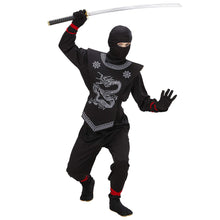 Carica l'immagine nel visualizzatore di Gallery, WIDMANN WID74527 - Costume per Bambini Ninja Nero, 140 cm/8-10 Anni - Ilgrandebazar