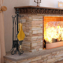 Carica l'immagine nel visualizzatore di Gallery, Amagabeli Mantice per Camino 42cm Grande Soffietto in Legno per... - Ilgrandebazar