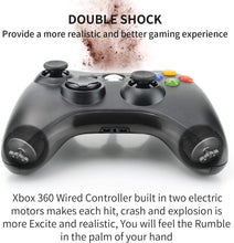 Carica l'immagine nel visualizzatore di Gallery, Dhaose Xbox 360 Game Controller, Wired Game Controller Gamepad controller di design ergonomico migliorato per Xbox 360 PC Windows 7/ 8 / 10