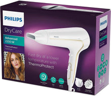 Carica l'immagine nel visualizzatore di Gallery, Philips HP8232/00 ThermoProtect Ionic Asciugacapelli, 2200 W, Bianco