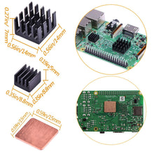 Carica l'immagine nel visualizzatore di Gallery, GCOA Custodia Raspberry Pi 3 B + con Ventola, dissipatori in Alluminio 3PCS,...