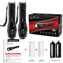 Carica l'immagine nel visualizzatore di Gallery, REHKITTZ Torcia Super Luminosa Portatile LED (2 Confezioni), 1000...