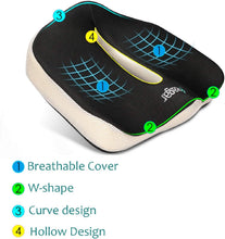 Carica l'immagine nel visualizzatore di Gallery, Feagar Cuscino per Sedile Memory Foam - Cuscino per Sedia Auto - Cuscini Seduta per Auto, Ufficio, Sedia da Gioco