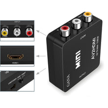Carica l'immagine nel visualizzatore di Gallery, GANA Adattatore RCA a HDMI, Mini a a HDMI