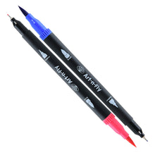 Carica l'immagine nel visualizzatore di Gallery, 25 Dual Brush Pen Pennarelli Punta Fine per Disegno Doppia nero - Ilgrandebazar