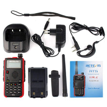 Carica l'immagine nel visualizzatore di Gallery, Retevis RT5 Walkie Talkie Professionali 7W Doppia Banda 128 2 Pezzi, rosso - Ilgrandebazar