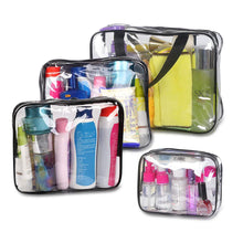 Carica l'immagine nel visualizzatore di Gallery, 4 Pezzi Borsa Cosmetici Trasparente, Impermeabile S,M,L,XL, Transparent - Ilgrandebazar
