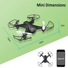 Carica l'immagine nel visualizzatore di Gallery, tech rc Mini Drone con HD Telecamera Due Batterie Funzione di... - Ilgrandebazar