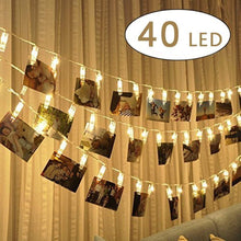 Carica l'immagine nel visualizzatore di Gallery, Cookey LED Foto Clip Stringa Illuminazione - 40 Clips 5M 3 AA Batterie - Ilgrandebazar