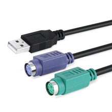 Carica l'immagine nel visualizzatore di Gallery, Perixx peripro-401 PS2 a USB - adattatore per Addattatore PS2 e USB, Nero - Ilgrandebazar