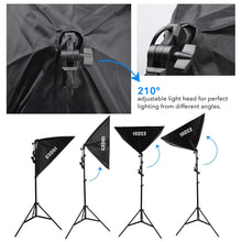 Carica l'immagine nel visualizzatore di Gallery, ESDDI Softbox Set Luci Studio Fotografico Luce Continua Kit 85W 1 set - Ilgrandebazar