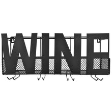 Carica l'immagine nel visualizzatore di Gallery, Thetford Design - Portabottiglie da parete in metallo con 4 supporti per... - Ilgrandebazar