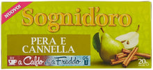 Carica l'immagine nel visualizzatore di Gallery, Sogni Doro Tisana Pera e Cannella Caldo&amp;Freddo 20 Filtri - 50 Gr