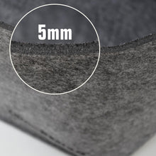 Carica l'immagine nel visualizzatore di Gallery, DuneDesign Borsa di Feltro Artificiale 40x25x30cm per 40x25x30 cm, Grigio - Ilgrandebazar