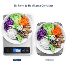 Carica l'immagine nel visualizzatore di Gallery, Bilancia Cucina Digitale, Homever 15kg in Acciaio 9*6.3*0.87in, Argento - Ilgrandebazar