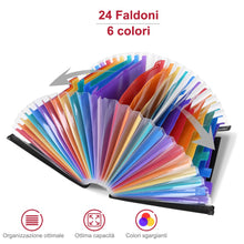 Carica l'immagine nel visualizzatore di Gallery, LOETAD Cartella Portadocumenti per Ufficio A4 Porta Documenti 24 tasche - Ilgrandebazar