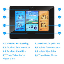 Carica l'immagine nel visualizzatore di Gallery, Powcan Stazione Meteo Automatica Digitale Wireless Meteorologica con Ampio...