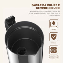 Carica l'immagine nel visualizzatore di Gallery, VAVA IT VA-EB008 Montalatte Elettrico Schiumatore Acciaio Inox caffè Argento - Ilgrandebazar