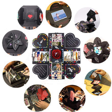 Carica l'immagine nel visualizzatore di Gallery, OUME Explosion Box Scrapbook Creative DIY Photo Album Creativo Nero - Ilgrandebazar