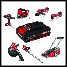 Carica l'immagine nel visualizzatore di Gallery, Einhell 4511488 PXC-Twinpack 2,0 Ah Batteria, Rosso, Nero Rot, Schwarz - Ilgrandebazar