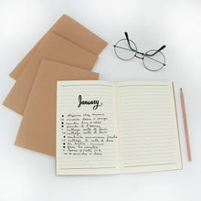 Carica l'immagine nel visualizzatore di Gallery, VEESUN Blocco Note A5 Set da 10, Quaderno Schizzi per A5/10Pcs, Beige.