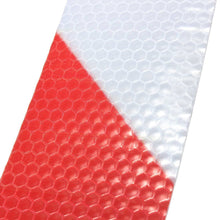 Carica l'immagine nel visualizzatore di Gallery, Tuqiang®, nastro autoadesivo di sicurezza riflettente bianco e rosso, 3 m... - Ilgrandebazar