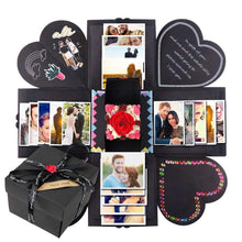 Carica l'immagine nel visualizzatore di Gallery, EXTSUD Esplosione Box Scrapbook Confezione Regalo Creativa Album Nero - Ilgrandebazar