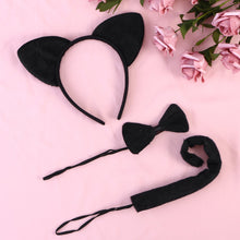 Carica l'immagine nel visualizzatore di Gallery, LUOEM 3pcs bambini gatto orecchie copricapo tail set costume... - Ilgrandebazar