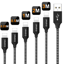 Carica l'immagine nel visualizzatore di Gallery, QGhappy Phone Cavo,[4 Pezzi/0.5M 1M 2M 3M] Nylon Cavo di...